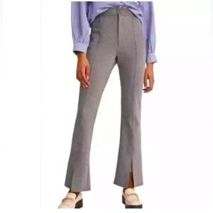 Anthropologie Maeve Flare Leg Slit Front Pants Trousers